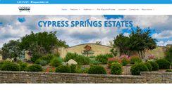 Desktop Screenshot of cypressspringsestates.com