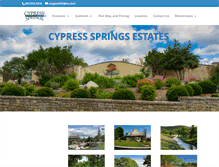 Tablet Screenshot of cypressspringsestates.com